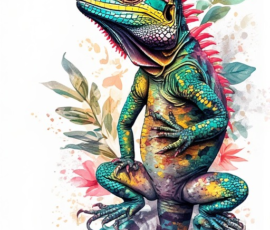 Free Tattoo Flash: Lizards 11