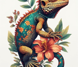 Free Tattoo Flash: Lizards 12