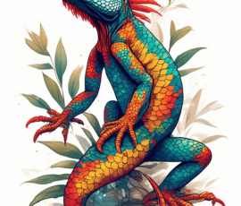 Free Tattoo Flash: Lizards 15