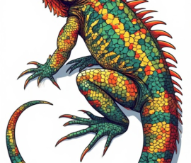 Free Tattoo Flash: Lizards 19
