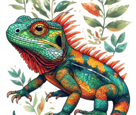 Free Tattoo Flash: Lizards 20