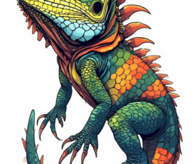 Free Tattoo Flash: Lizards 23