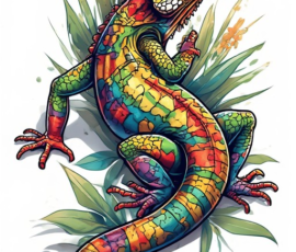 Free Tattoo Flash: Lizards 25