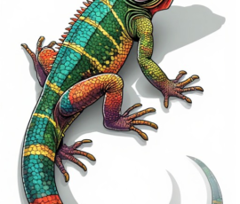 Free Tattoo Flash: Lizards 26