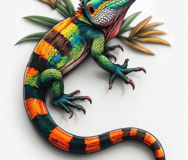 Free Tattoo Flash: Lizards 27