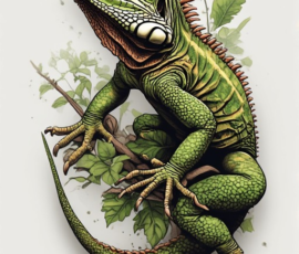 Free Tattoo Flash: Lizards 30
