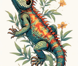 Free Tattoo Flash: Lizards 33